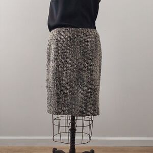 Brooks Brothers Black and White Pencil Skirt